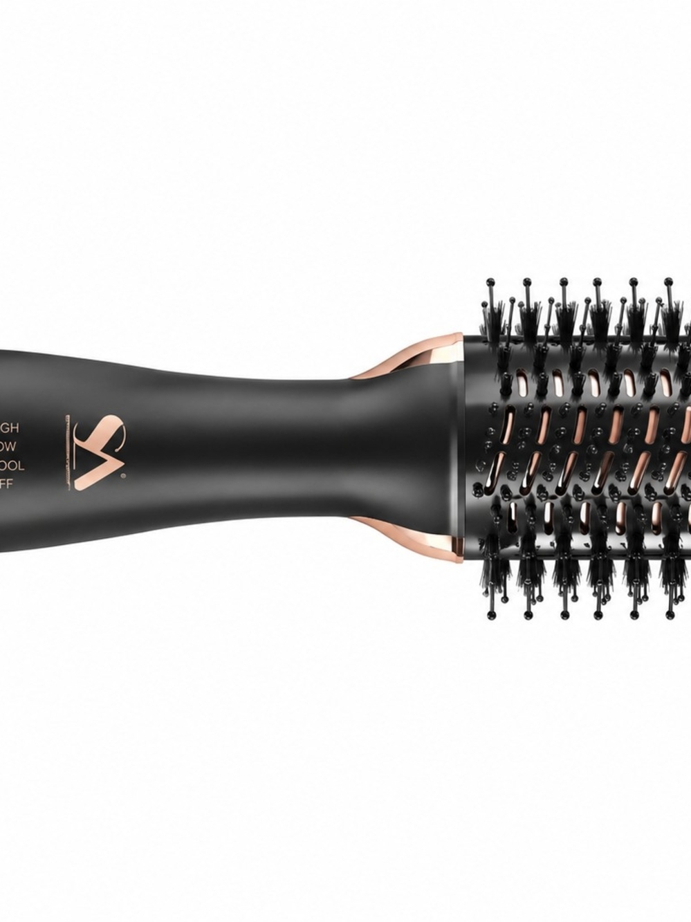 Sa 2 In 1 Infrared Air Styler Black & Rose Gold Round Heated Styling